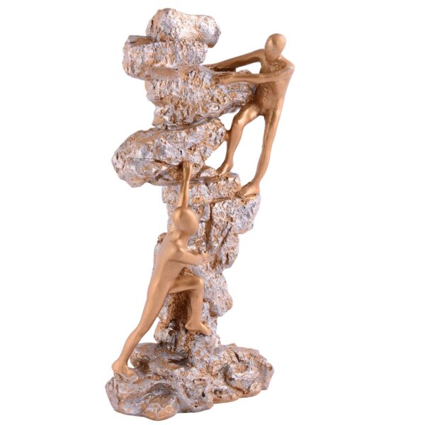 Men Sitting on Ball Showpiece for Home Decor Showpiece, Atlas Sculpture for Office Table D?cor multicolour - Image 4
